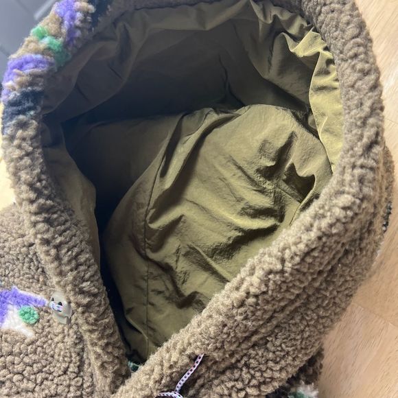 Scotch & Soda Jacquard Sherpa Pop-Over Hoodie Sweatshirt In Military Gre… - Picture 7 of 14